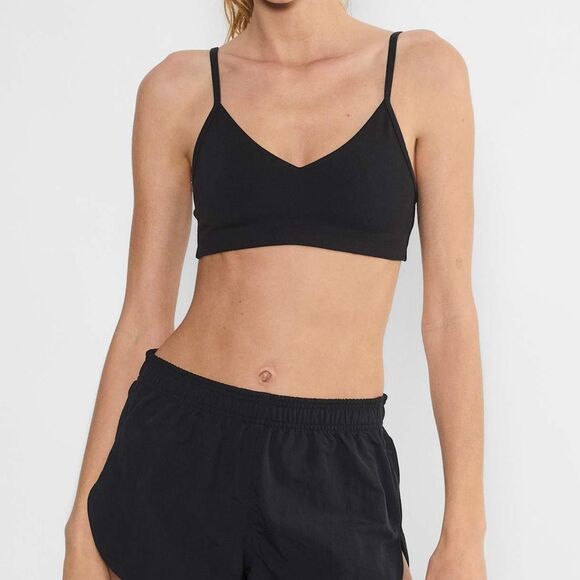 Aritzia Golden Black Hold Tight Bra Top - Picture 1 of 7